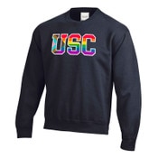 USC Trojans Rainbow Inclusive Versa Twill Black Sweatshirt